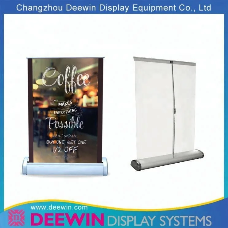 A4 A3 Настольный алюминий сворачивающийся минибаннер стол рекламный стенд для рекламного дисплея