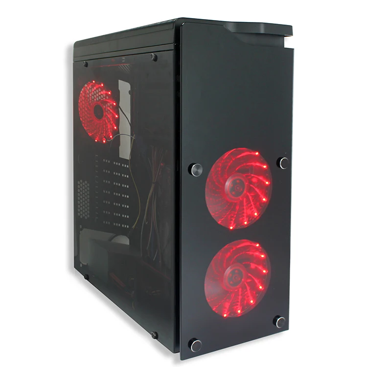 4 мм закаленное стекло толщиной окна акрил игр корпус atx mid-tower