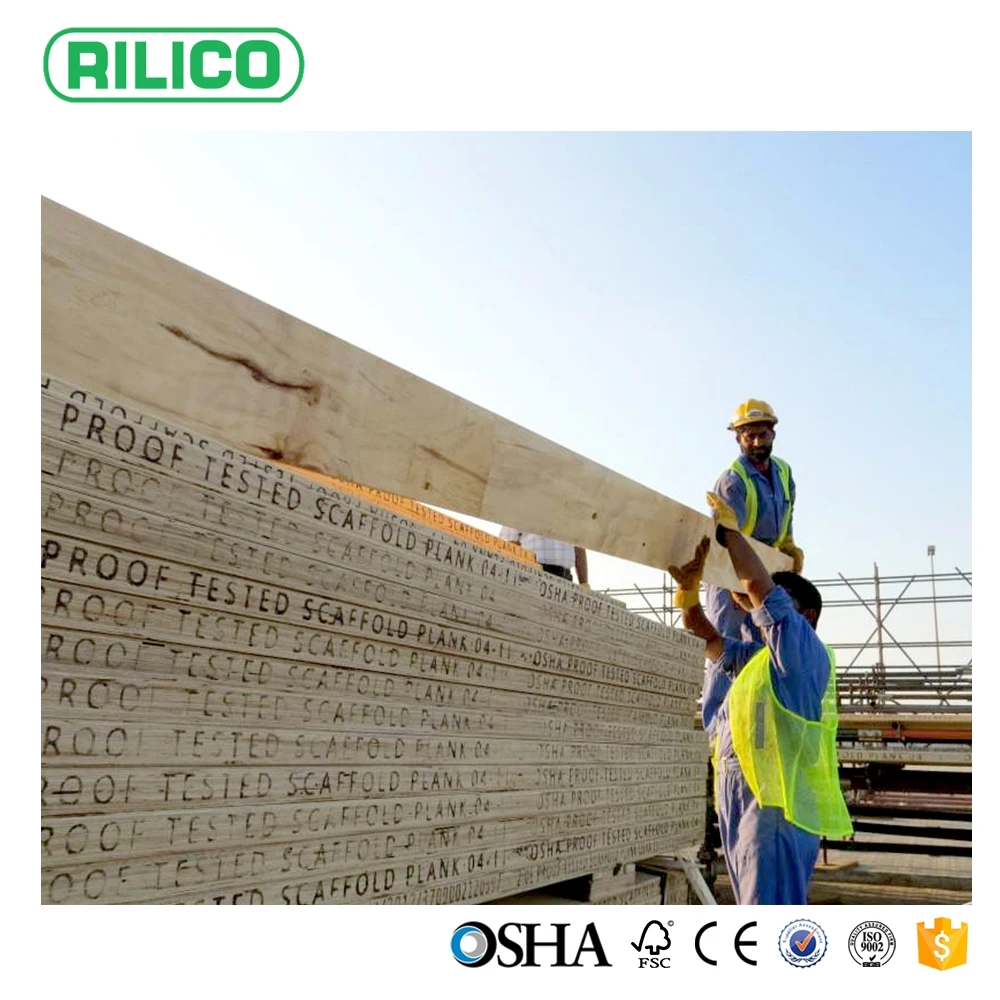 OSHA pine lvl wooden scaffold stepping boards in china