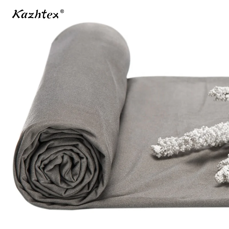 Spandex 4 way stretch antioxidant  pure silver EMR shielding fabric