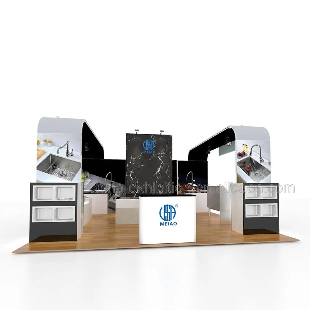 Customized Exhibition Booth Design 20X20 Portable Standard art trade show Booth Display Stand