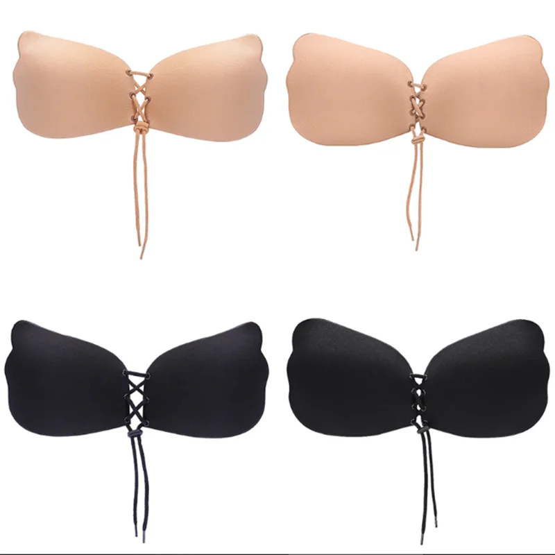 Plus size underwear new lace push up bra magic wing strapless bra