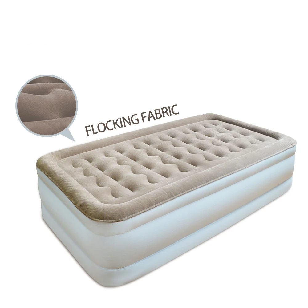 Twin Queen Size PVC Folding Air Bed Camping Inflatable Air Mattress