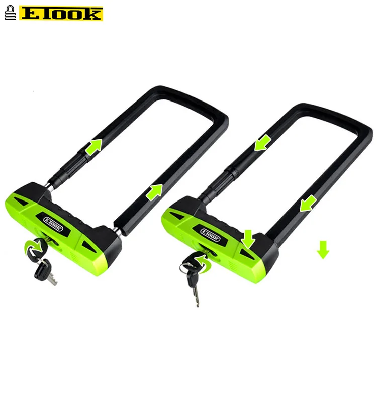 ETOOK ET500 Anti Theft  Advanced Swiss Technology Hard Steel Motorcycle Lock U Lock Bike Lock