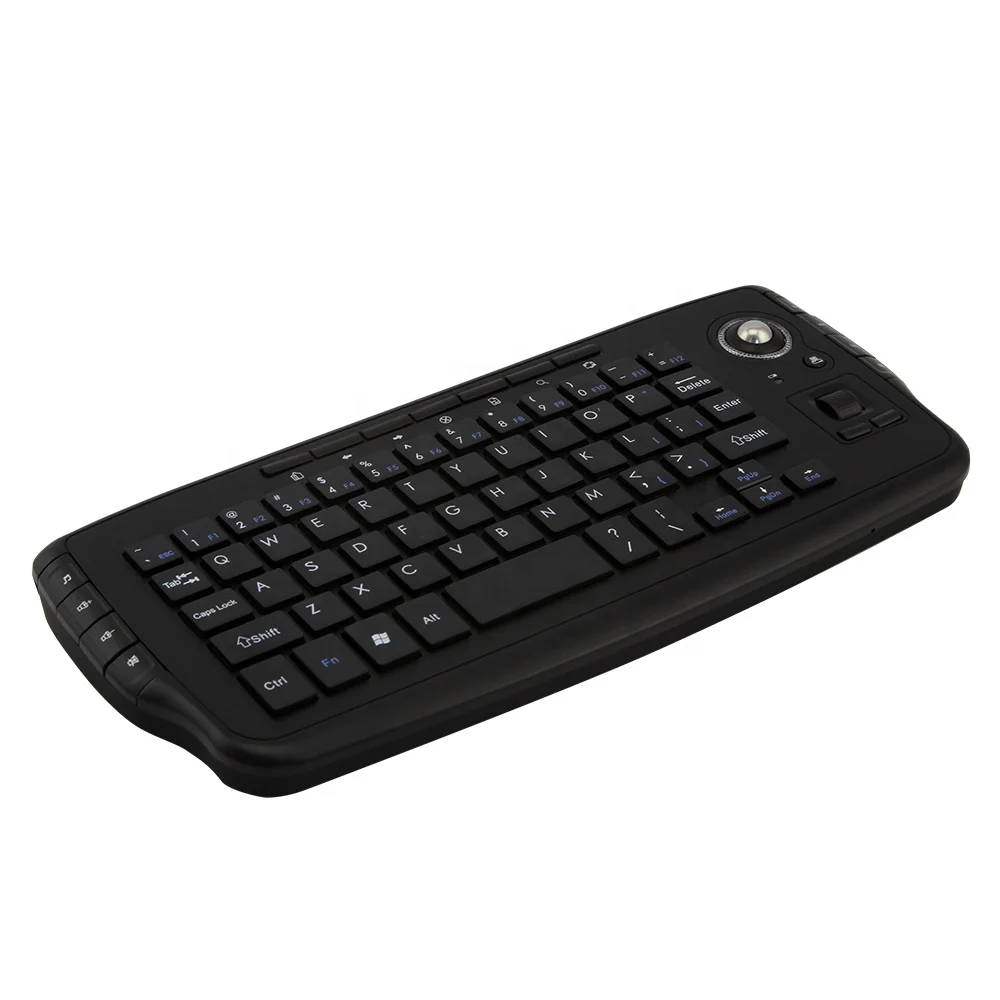 USB Portable  Wireless 2.4G Optical Keyboard Trackball Mice Mouse for Laptop PC