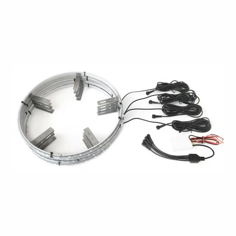 14 15.5 17inches 16mililion RGB Colors Smartphone Control car Wheel LED Light Cars