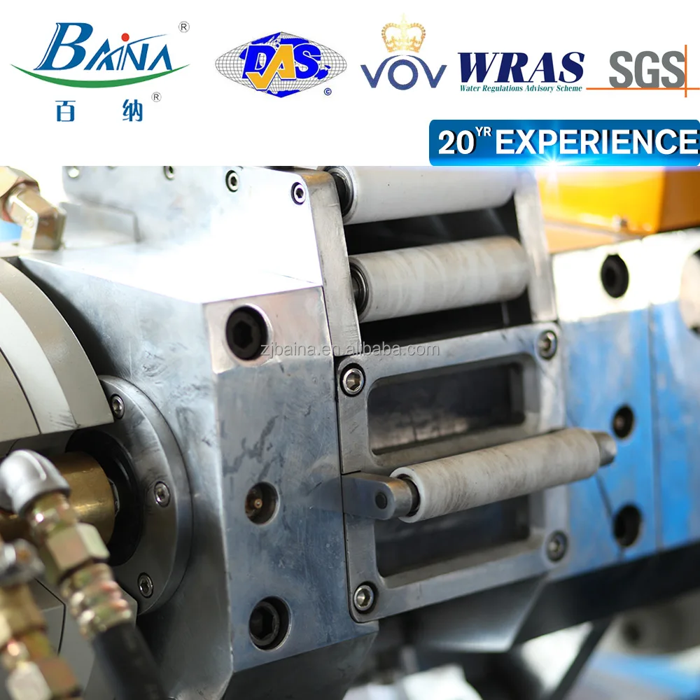 
China famous brand baina design 90mm 20D cold feed vacuum rubber extruderrubber extrusion machine 