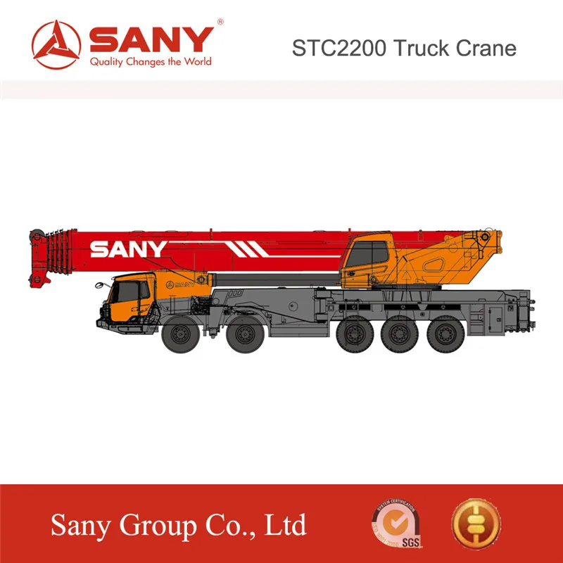 SANY STC2200 220 Tons Truck Mounted Crane Mobile Crane Truck