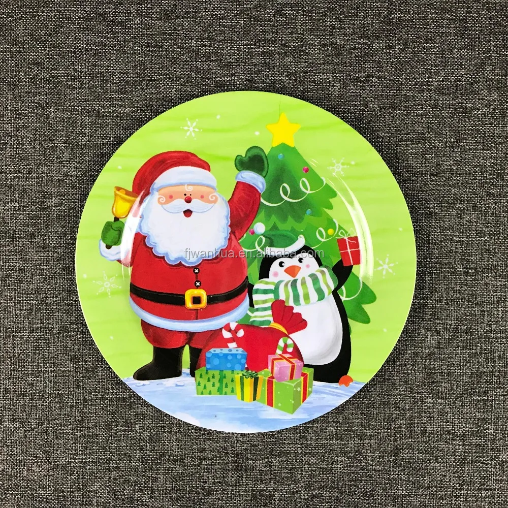 Christmas/birthday cake serving plate set cake plate with knife