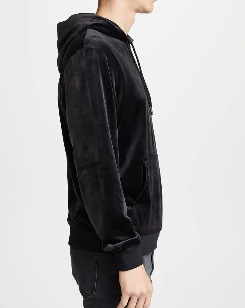  Мужская Велюровая толстовка с капюшоном большие размеры Wholesale Custom Hot Sale Men's Velour Hoodie