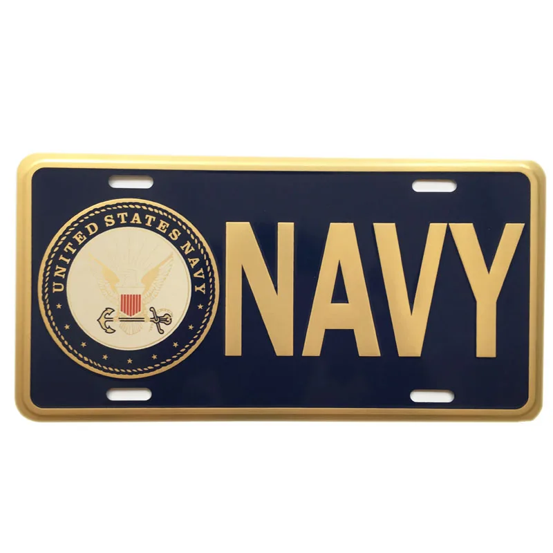 Custom Embossed Decorative License Plates Blank Car Number Plate Unique Metal Aluminum License Plate Wholesale