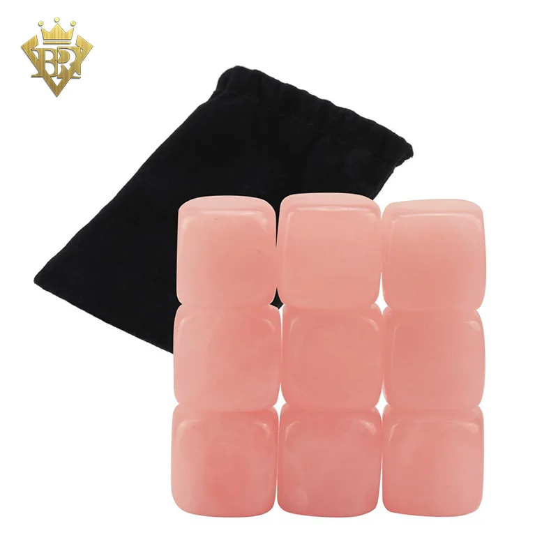 Colorful Semi Precious Whiskey Rocks Reusable Whisky Stones