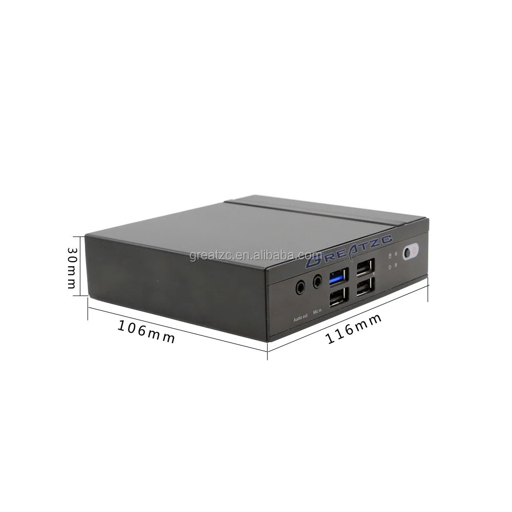 ZC-G2807 Barebone Media Player N2807,Intel HD Graphics Mini PC Media Player With USB 3.0