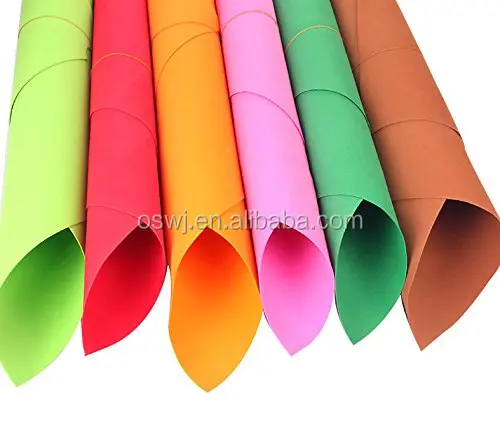 
10 pieces/Lot Randomly Color EVA Sponge Sheet 1mm Thick Plastic Sheet Art Paper 