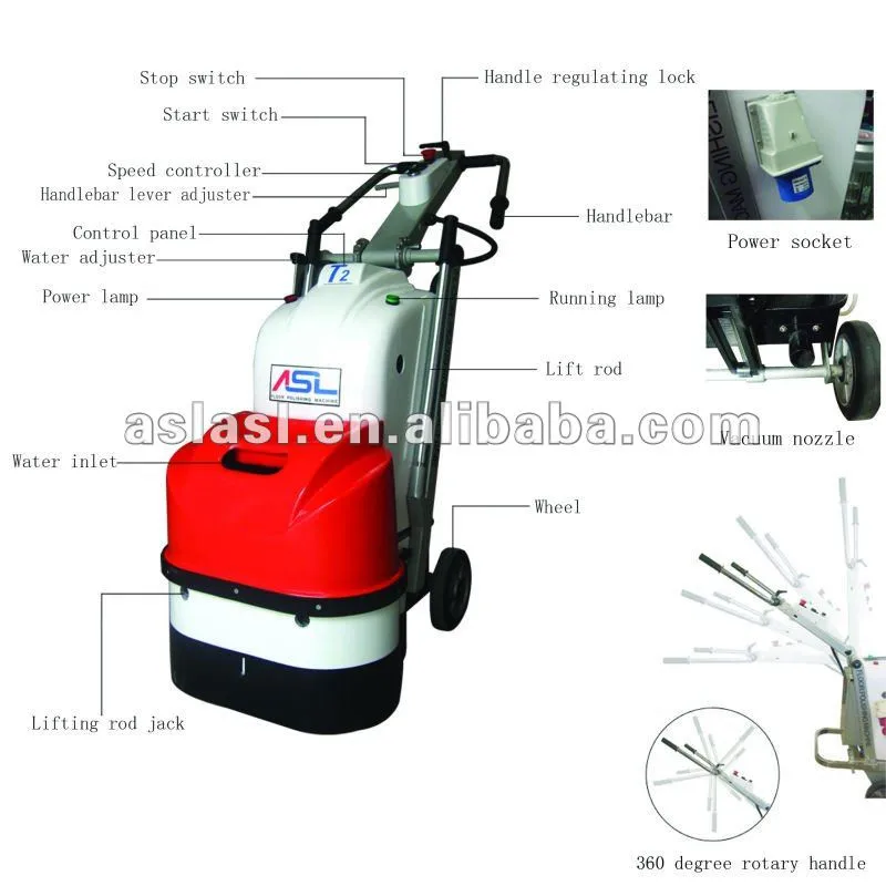 Concrete floor grinder / polisher 110v & ASL500-T2