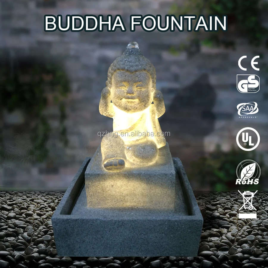 Оптовая продажа ребенка Будды Фонтан, водопад, сад открытый