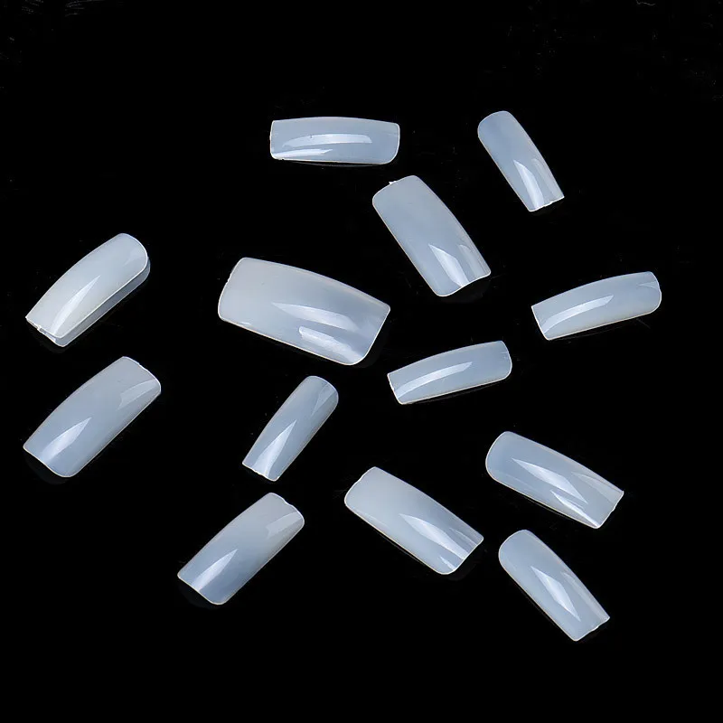 
Square Style 100 pcs false Plastic Nail natural color french nail tips 