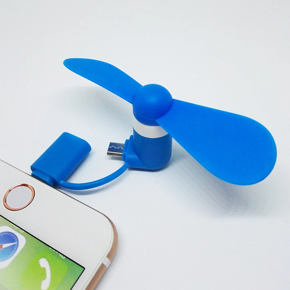 Конкурентоспособная цена 2 в 1 IOS и Android сотовый телефон 5 Pin Micro Mini USB вентилятор
