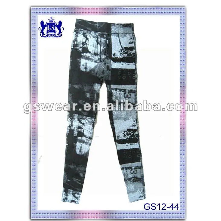 2012 новая мода девочки бесшовных колготки спандекс гетры с видами жаккард