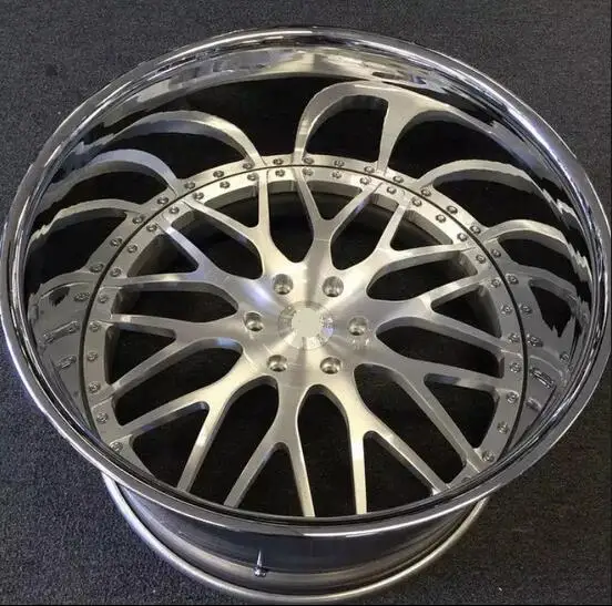 
3 pc 20 inch deep lip forged aluminum wheel rim 