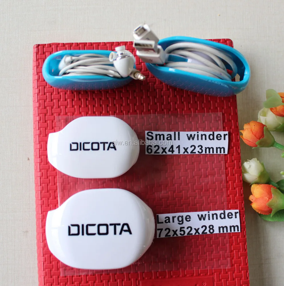 Wholesale Cheap Promotional Items Retractable Mini Cord Winder Recoil AUTOMATIC Cable Winder