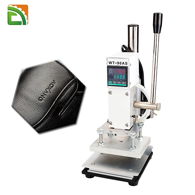 leather bag shoes  wallet logo branding  machine