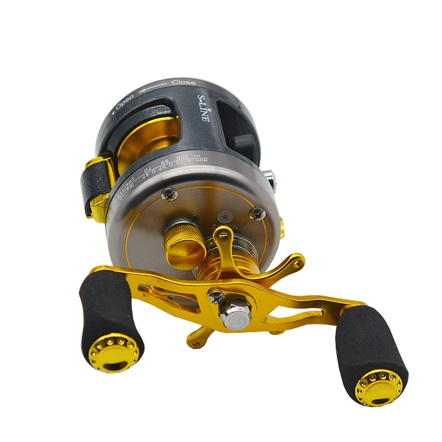 Drum Fishing Reel Right Hand 255g Full Metal 9+1BB Cast Drum Wheel Bait Casting Fishing Reel