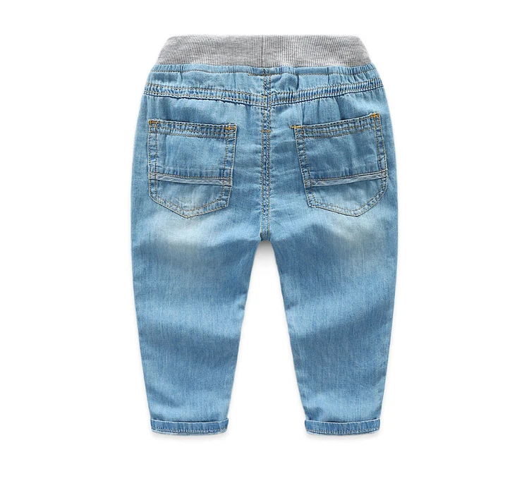 
Baby boys fashion design full pants denim casual pants 