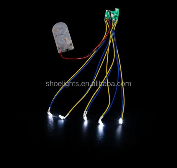 core part led light shoes for men mini led grow lights for hat, with CR2032 battery led mini light for shoes