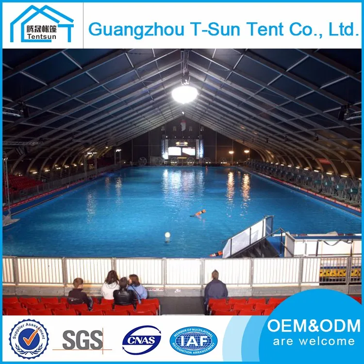 10x10m 20x20m 20x30m roof structures sport outdoor canopy tennis court swimming pool curved tent