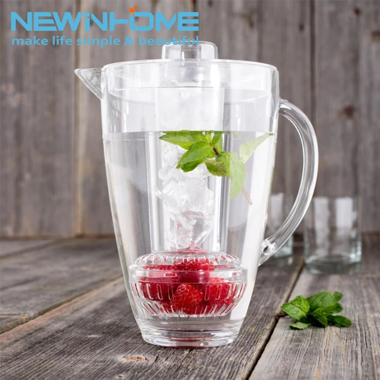 Beverage Fruit Infusion Flavor Wholesale Ice Tea PS Plastic Pitcher
