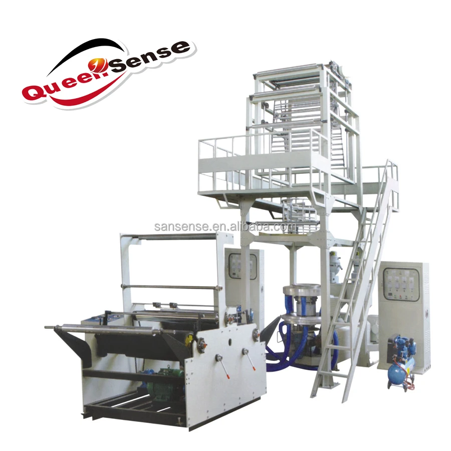 QS-B ПЭ термоусадочная пленка делая машину, пленочная машина ротационная машина для высечки пленки дуя машина Двойная перемоточная Машина Испытание на устойчивость к высокой и низкой плотности