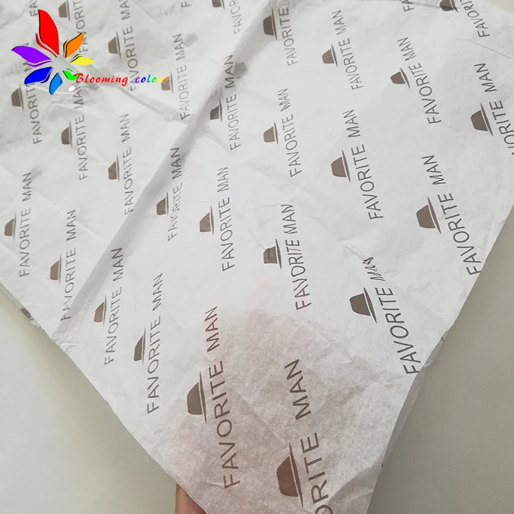 
Cheap Custom printed logo recycled packing tissue paper for shoes 