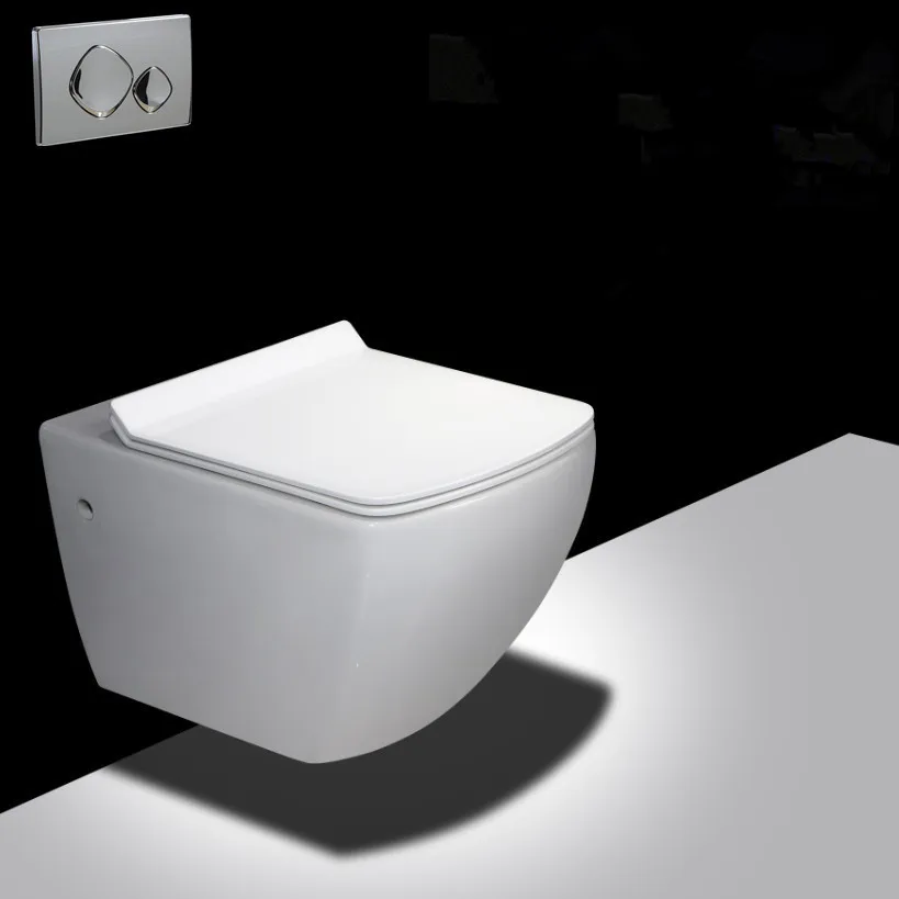 
Квадратная настенная Скрытая керамическая чаша для унитаза со скрытым резервуаром 