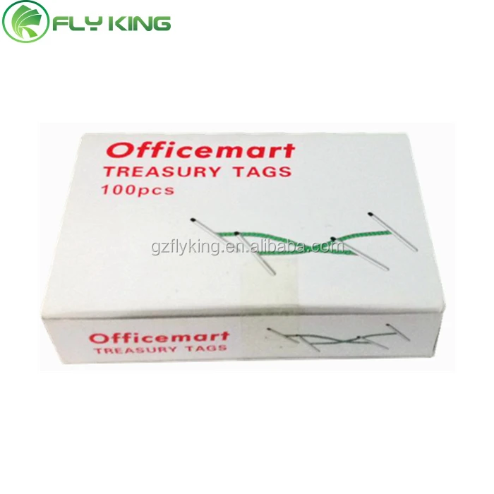 
Different Length Metal Ended Treasury Tags for Holding Punched Papers 