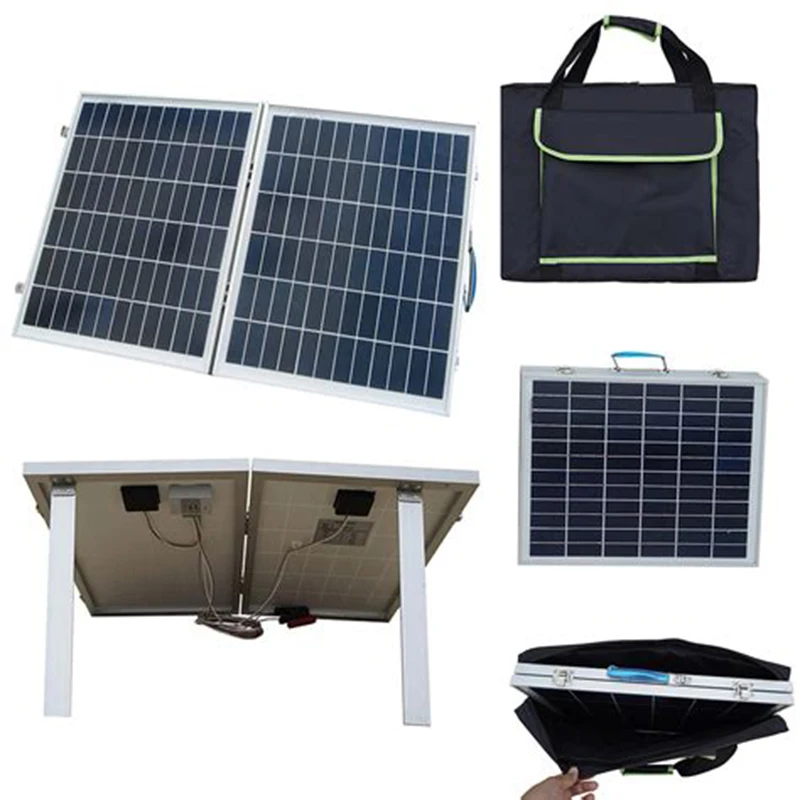 200w 160w 120w 100w 80w 60w Foldable Solar Panel With Charge Controller Cable
