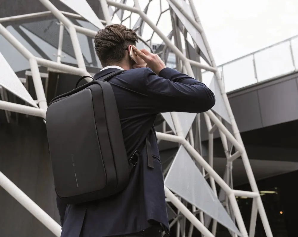 XD Design Double Anti-Theft Travel Backpack Bag - Bobby Bizz with Shoulder Strap