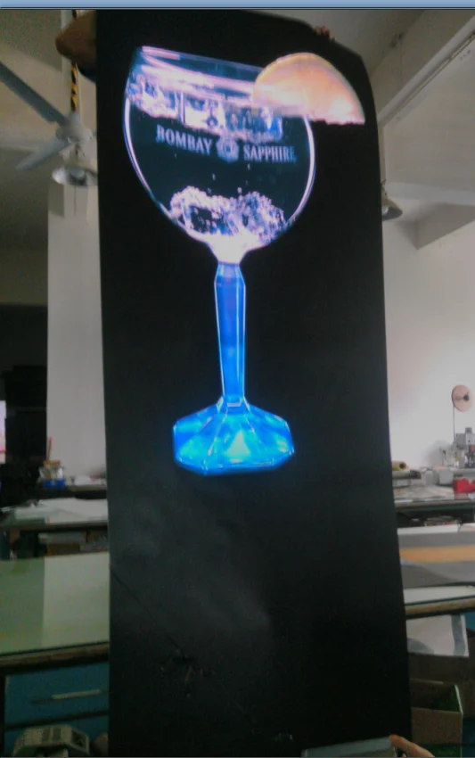 lighted el circular advertising poster