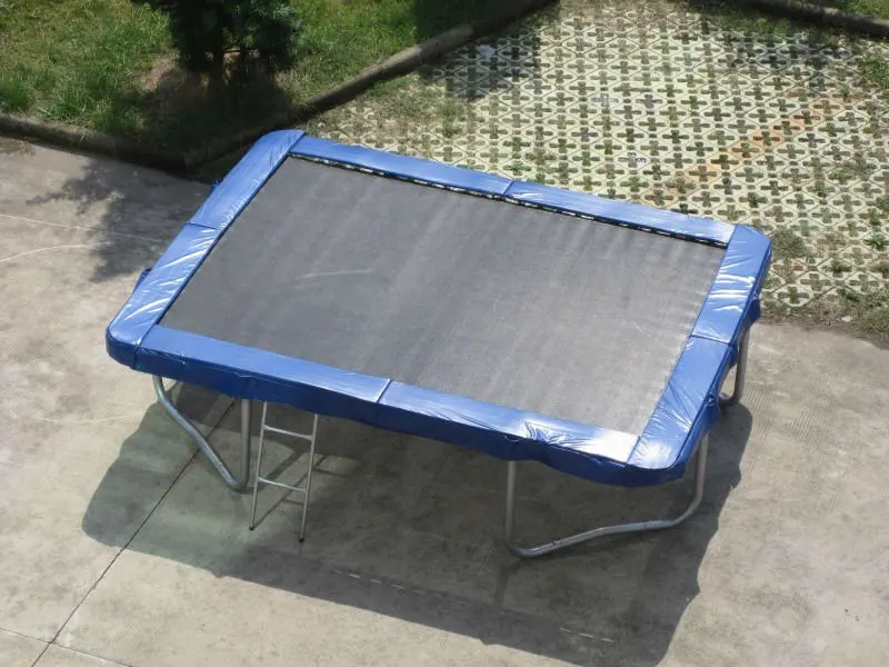 Cheap Rectangle Trampoline square trampoline with safety net