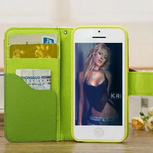 2013 мода милый бумажник высокое качество случае для iphone 5c