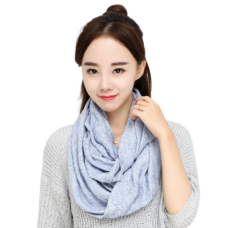 Inventory 100%polyester girls fashion snood scarf