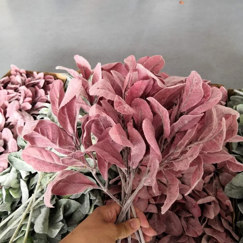 FC7512 Wholesale artificial plants Senecio cineraria Dusty Miller greenery