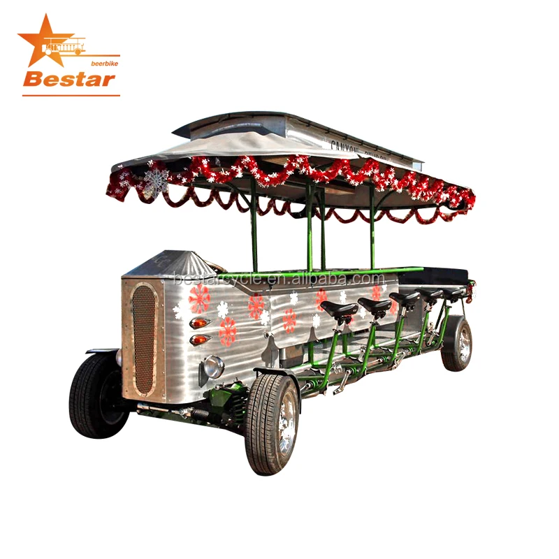 Retro 4 wheel electric sightseeing truck vehicle