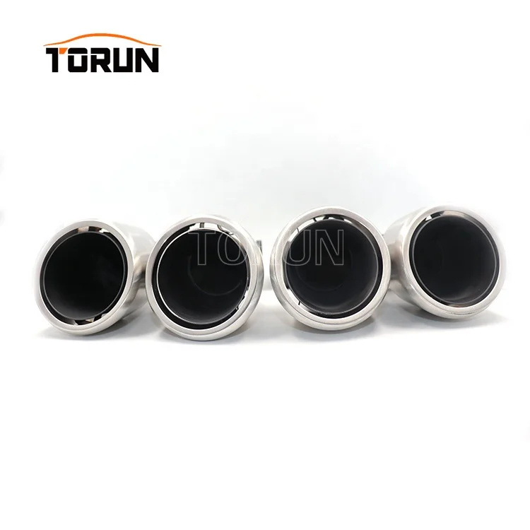 Hot sale high quality Universal exhaust car muffler 10-14 Cayenne 958 V6 Round Brush