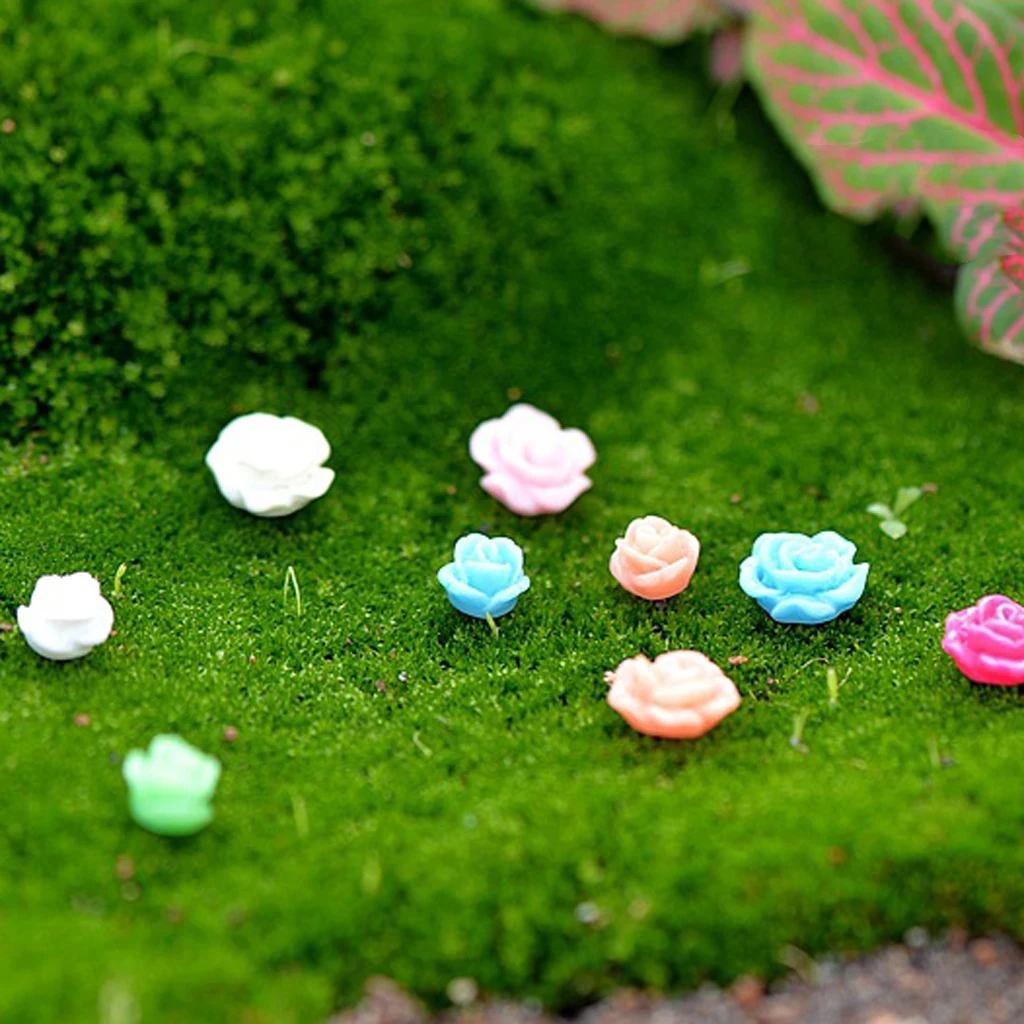 20Pcs Mini Resin Flowers Miniature Plant Pots Bonsai Craft Micro Landscape DIY Home Garden Decor Wedding Party Decoration 20Pcs Mini Resin Flowers Miniature Plant Pots Bonsai Craft Micro Landscape DIY Home Garden Decor Wedding Party Decoration