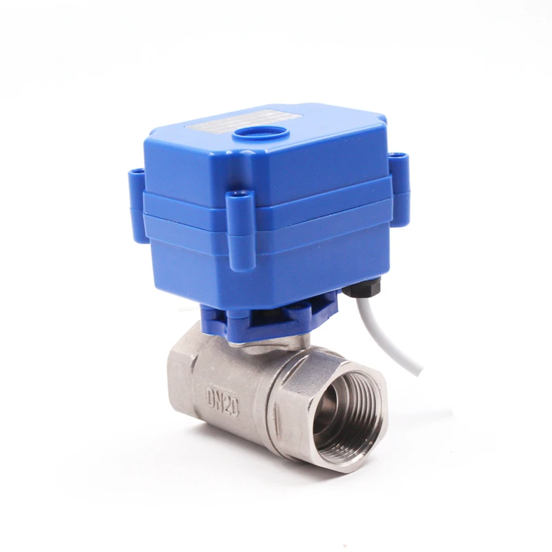 mini motorized ball valve motorized water control valve brass stainless steel food grade electric valve