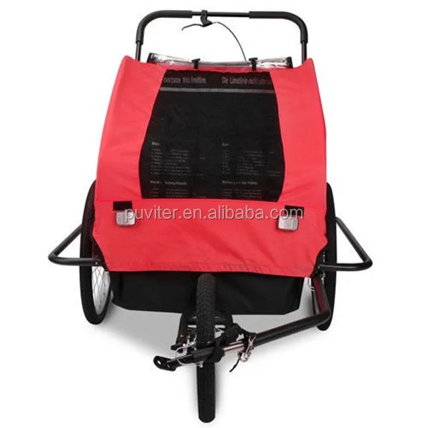 New 2 in 1 Twin Baby Kids Bicycle Bike TRAILER Child Baby Stroller(BT003)