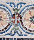Braided Rope Pattern Abstract Design Art Marble Roman Border Mosaic Tile