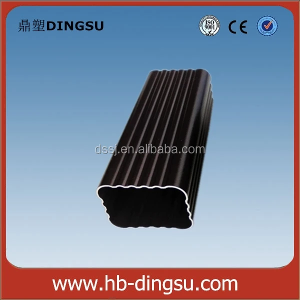 PVC roof gutter channel drop outlet for metal tile roof house drainage