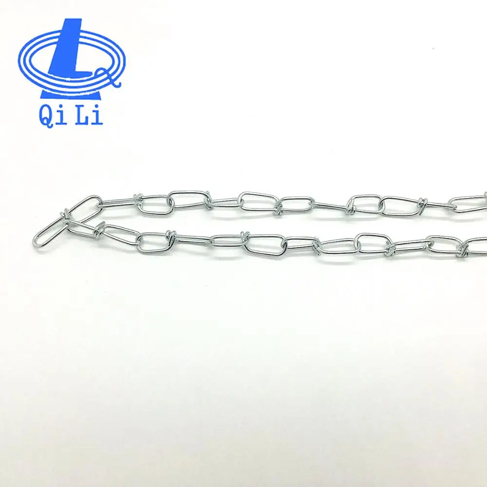 zinc plated knotted dog chain
